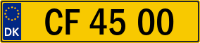 Trailer License Plate